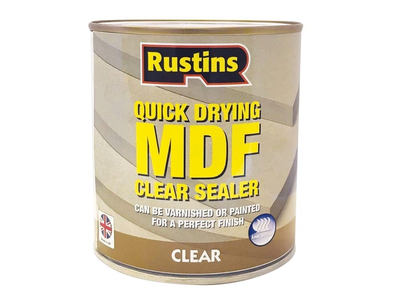 Rustins Quick Drying MDF Clear Sealer - 1L Water-Based Sealant for MDF Surfaces - Image 1